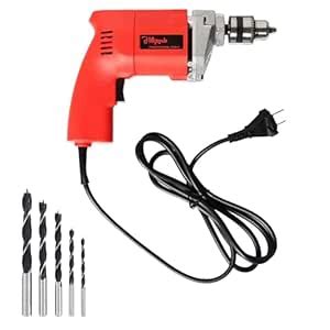 Hillgrove HGCM1104M2 500W Power Drill Machine with 5Pcs Wood Drill Bits ...