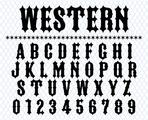 Old West Font Stencils