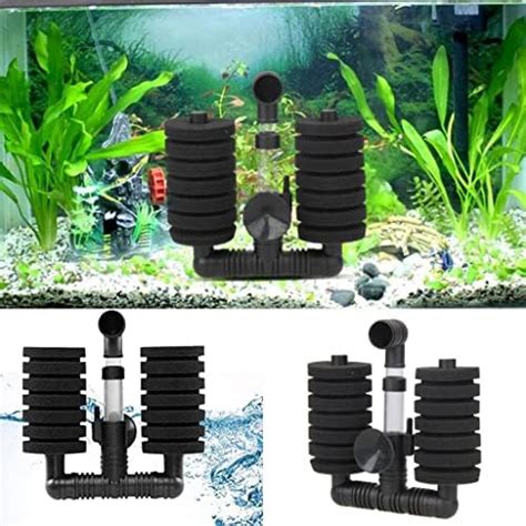 VAYINATO® Aquarium Bio Sponge Filter Fish Tank, Double - Betta Fry ...