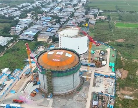 高陵区岳华村：西安液化天然气（LNG）应急储备调峰项目完成气顶升_腾讯新闻