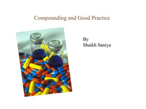 Image result for Good Compounding Practice