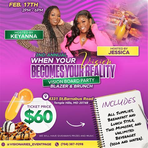 2nd Annual When Your Vision Becomes Your Reality Vision Board Party ...