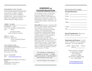 Fillable Online fredonia LEARNING as TRANSFORMATION - SUNY Fredonia ...