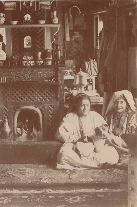 Two Kashmiri Women with their Dog - 1890's - 1900's - Old Indian Photos
