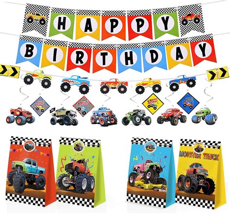 BQK 24pcs Monster Truck Goodie Bags - Monster Party India | Ubuy
