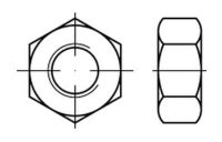 ISO 8673 Sechskantmuttern, 8 M 24 x 1,5 schwarz schwarz