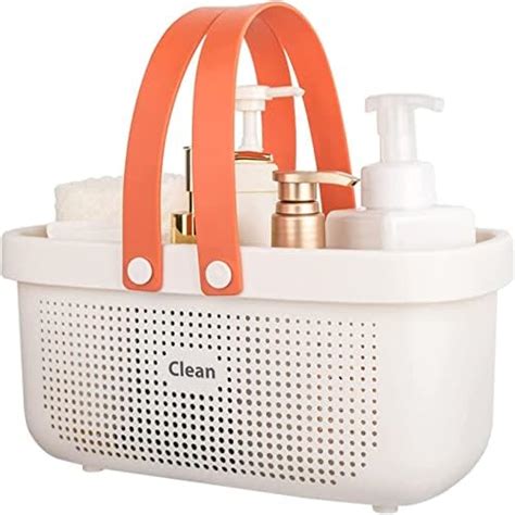 Green Shower Caddy Basket Plastic Storage Basket with Handles Storage ...