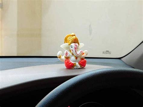 NRSON® Polyresin Meditating Lord Ganesha Idols for Home Decor, car ...
