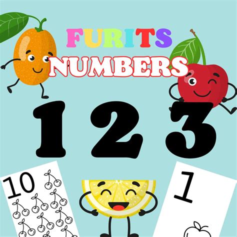 Buy 10 Printable Numbers Coloring Pages, Coloring Page, Preschool ...