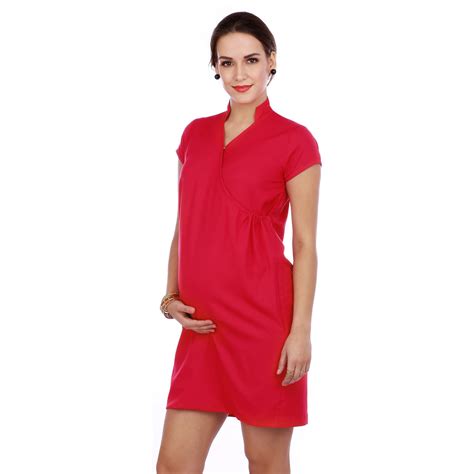 Buy Coral Maternity Dress Online | The Mommy Collective