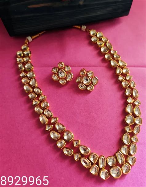 Binni's Wardrobe Binnis wardrobe gold toned traditional kundan ...