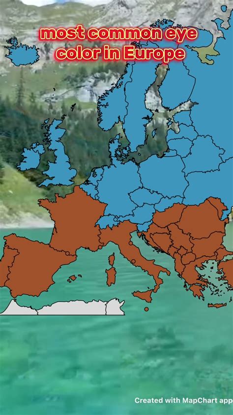 Image result for Eye Color Map Europe