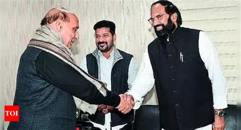 Telangana: Telangana CM Urges Rajnath Singh to Transfer 140 Acres of ...