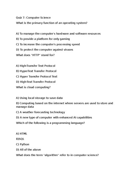 Computer Science Question Answers 的图像结果