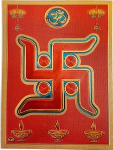 HAWAI Swastik Gold Plated Photo Pocket Size Adhesive Photo (3.5 x2.5 in ...