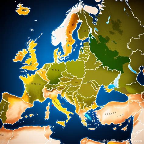 map of europe where countries are represented by flags Prompts | Stable Diffusion Online