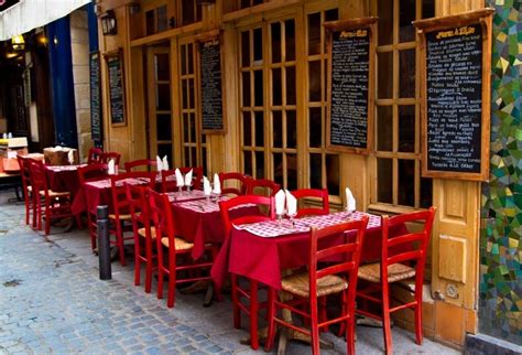 Buy AOFOTO 7x5ft French Restaurant Backdrop European City Street Bistro ...