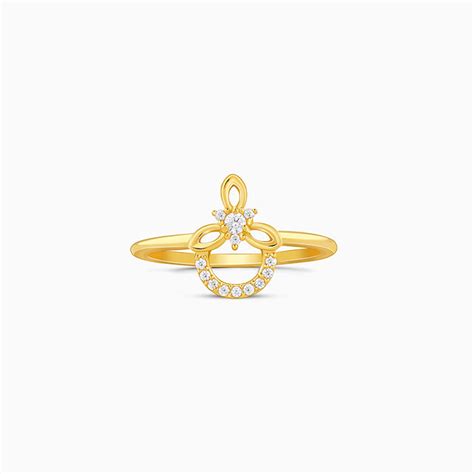 Golden Adoring Floral Ring – GIVA