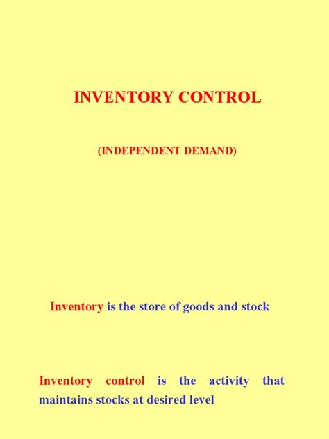 Image result for Inventory Control System PDF