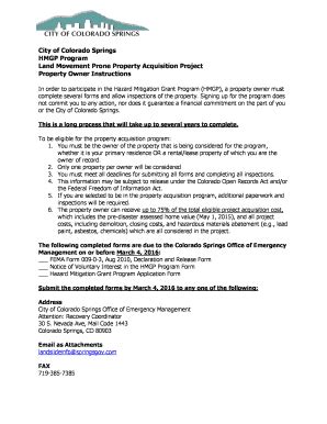 Fillable Online HMGP Program Fax Email Print - pdfFiller