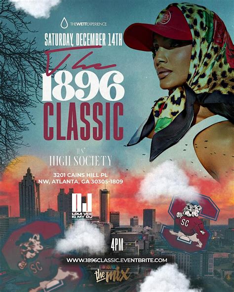 The 1896 Classic: Celebration Bowl Day Party, High Society Buckhead ...