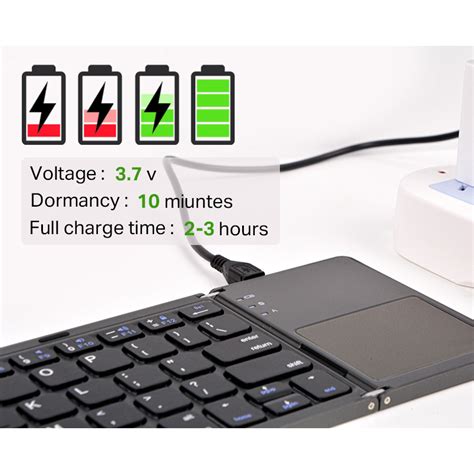 Tastatura Wireless sa touchpadom rasklopiva - Mob-Shop