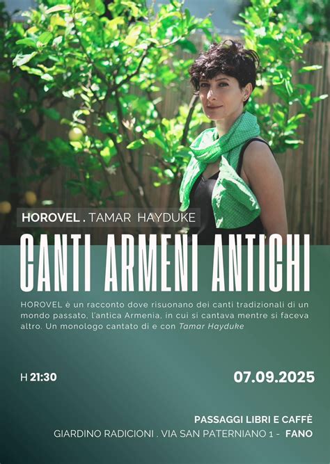 HOROVEL - Canti antichi armeni. Con Tamar Hayduke, Piazza Sansovino 3 ...
