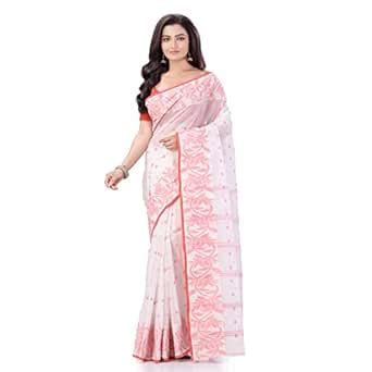 Buy Tantaloom Women`s Traditional Pure Handloom Woven Flower Floral ...