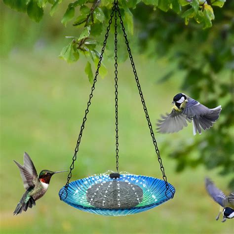 SUPERFUU Outdoor Hanging Bird Feeder, Hummingbird Feeder with Perches ...