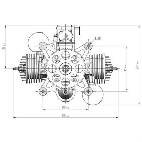 DLE170M Gasoline / Petrol Paramotor Engine Paragliding Engine 17.5HP ...