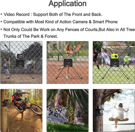 Buy Taisioner Fence Mount Clamp Tree Rope Buckle Compatible with GoPro ...