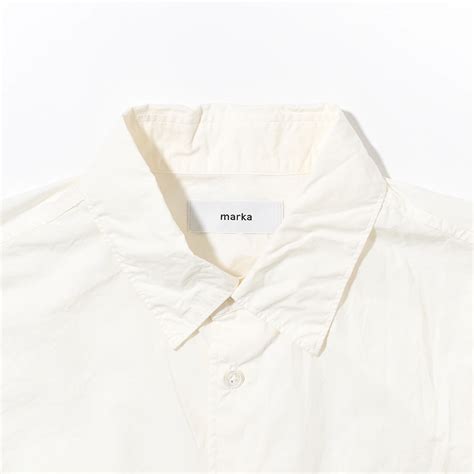 【30% OFF】[m25c13sh01c]marka(マーカ) Organic Cotton Silk Typewriter Cloth ...