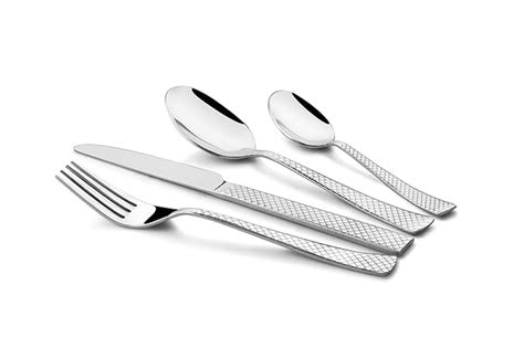 Shapes Eon 24 Pieces Stainless Steel Laser Designed Culery Set with ...