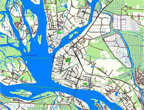 GPS карта г. Архангельск. Подробная GPS карта Архангельска для GPS ...