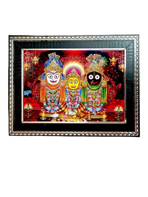 VCARTNOW Crystal embossed Lord Jagannath, Balabhadra and Subh Photo ...