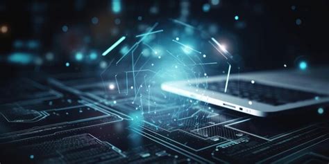 Premium AI Image | modern computer technology infographic