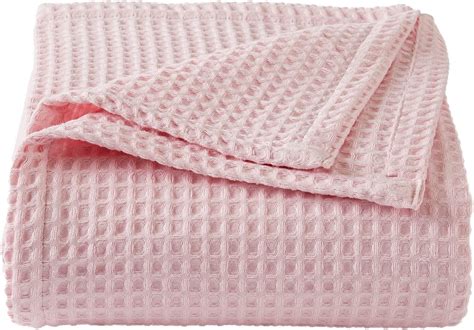 100% Cotton Waffle Weave Bed Blanket | Soft, Breathable, and ...