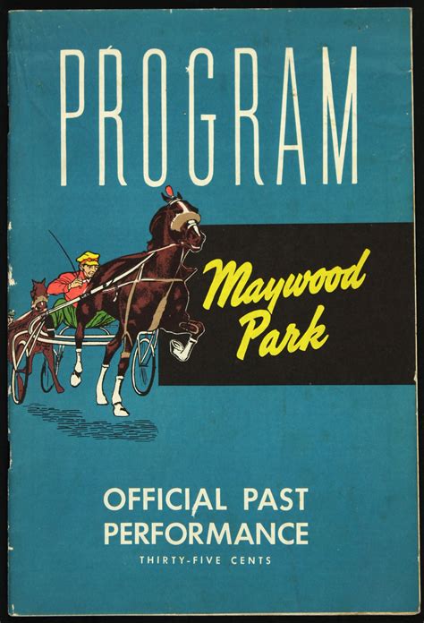 Lot Detail - 1963 Maywood Park Horse Racing Program