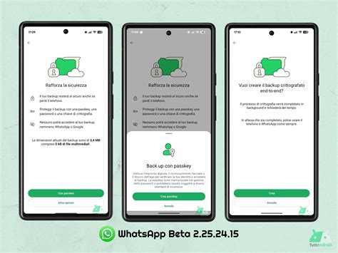 WhatsApp Beta: in rollout (per alcuni) il backup con passkey