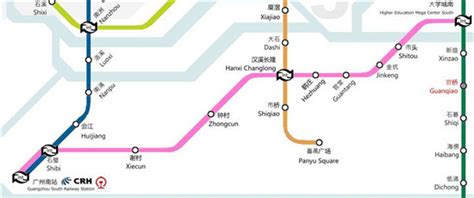 广州地铁7号线线路图