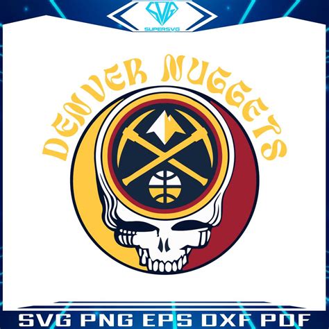 Denver Nuggets Basketball Team Dead Logo Svg Cutting File