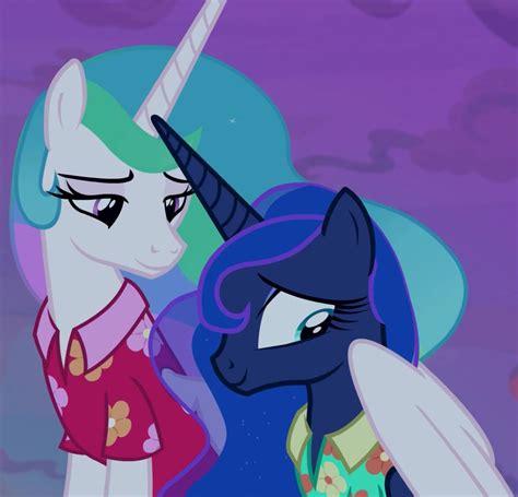 #3161505 - safe, screencap, princess celestia, princess luna, alicorn ...