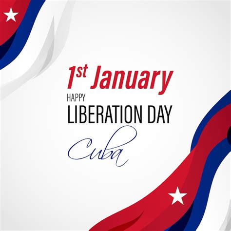 Vector illustration for cuba liberation day | Premium Vector