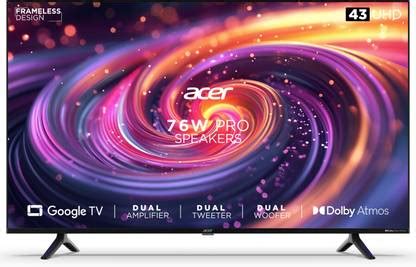 Acer H PRO Series 108 cm (43 inch) Ultra HD (4K) LED Smart Google TV ...