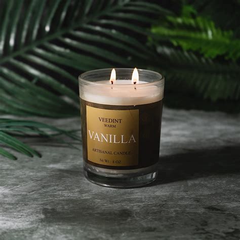 Veedint Candle Scented Candles, Jar Candle, Burn Time - 24 hrs, Metal ...