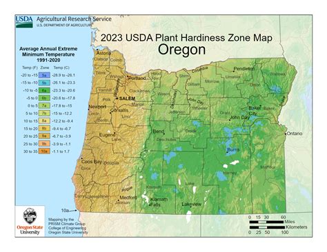 Oregon Plant Hardiness Zones Map And Gardening Guide - Gardenia Organic
