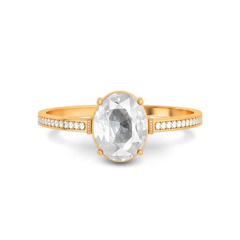 Buy White Sapphire Stone Panchdhatu R50 Ring on GemsRoot
