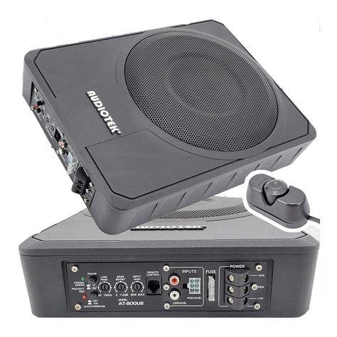 AUDIOTEK 10 Inches 1000 Watts Peak Power / 500 Watts RMS Slim Under ...