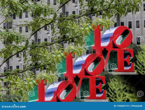 LOVE Sculpture in Philadelphia, Pennsylvania, Times Three Editorial ...