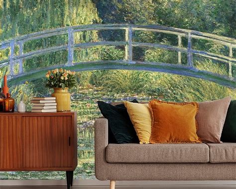 Water Lilies and Japanese Bridge, Claude Monet on canvas, poster ...